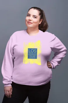 

Angemiel Wear Los Angeles Palm Paradise Pink Women Sweatshirts