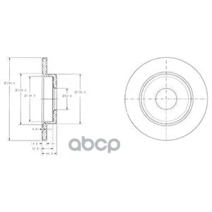 Диск Тормозной Задний Audi A4(B6) 245мм Bg3673 Delphi арт. BG3673