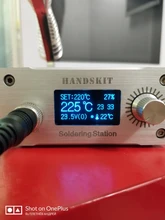 Estación de soldadura T12 STM32 2,1 S, 5 pines, pantalla OLED 1,3, temperatura ajustable, electrónica Digital, con puntas de soldadura