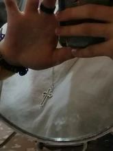 Collar con colgante gótico de Cruz hueca para hombre y mujer, collar de estilo callejero, Color plateado, regalo, joyería de cuello al por mayor