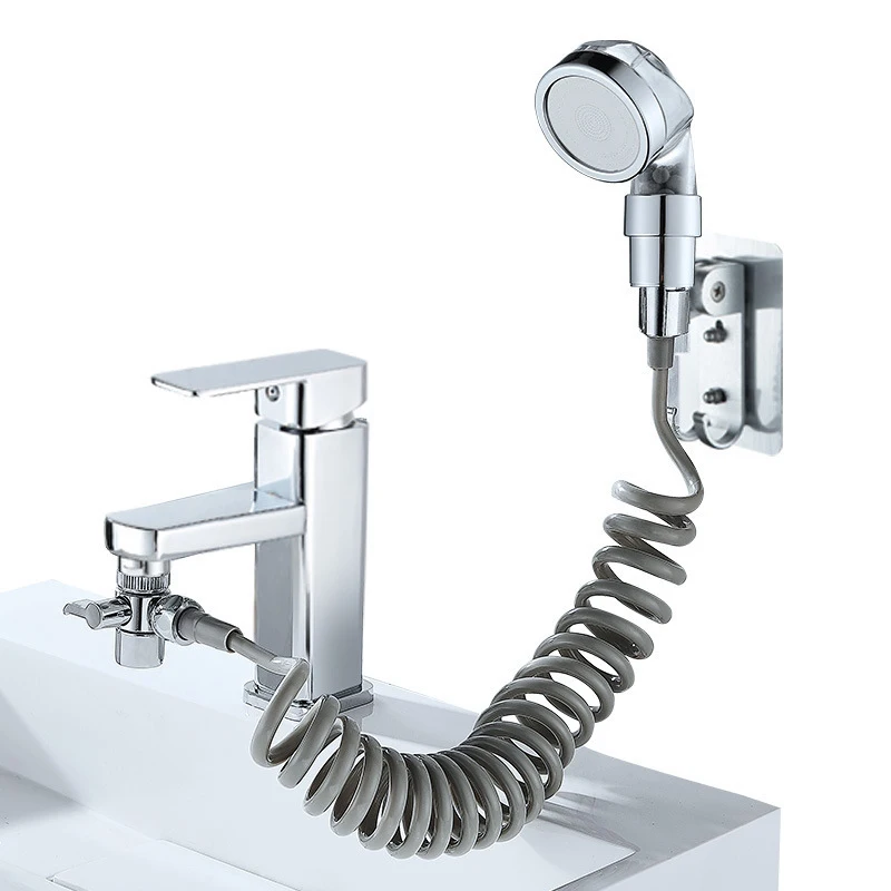 

Bathroom Sink Faucet Sprayer Set Washbasin basin faucet two-way shower bathroom handheld filter telescopic small sprinkler set s