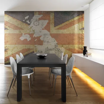 

Wall mural-postcard from Britain-350x270 cm