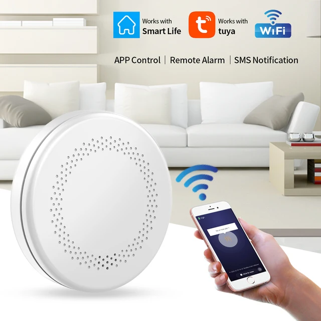 Tuya WiFi  Smoke and Carbon Monoxide Detector APP Control Smart Wireless Combination CO2 in1 Alarms smoke only