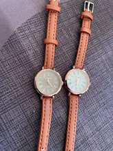 Reloj de pulsera pequeño Retro para mujer, cronógrafo marrón, de cuero, marca de moda, 2020, 1 ud.
