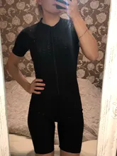 Bañador deportivo siameses para mujer, pantalones cortos de manga corta, traje de baño de talla grande, sujetador de realce, bañador de una pieza con cremallera para Surf