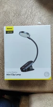 Baseus Book Light USB Led Rechargeable Mini Clip-On Desk Lamp Light Flexible Nightlight