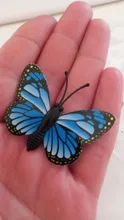 12 Uds mariposa artificial de plástico figuras de acción insectos modelo niños juguete para regalo educativo