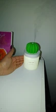 280ML Air Humidifier Soft LED Light Cactus Ultrasonic Aroma Essential Oil Diffuser 