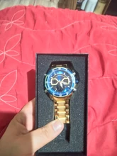 NAVIFORCE-relojes deportivos militares para hombre, pulsera Digital de cuarzo analógico de lujo, resistente al agua, con retroiluminación brillante, color dorado