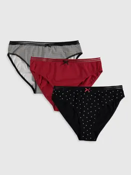 

Patterned Cotton Classic Panties 3'lü