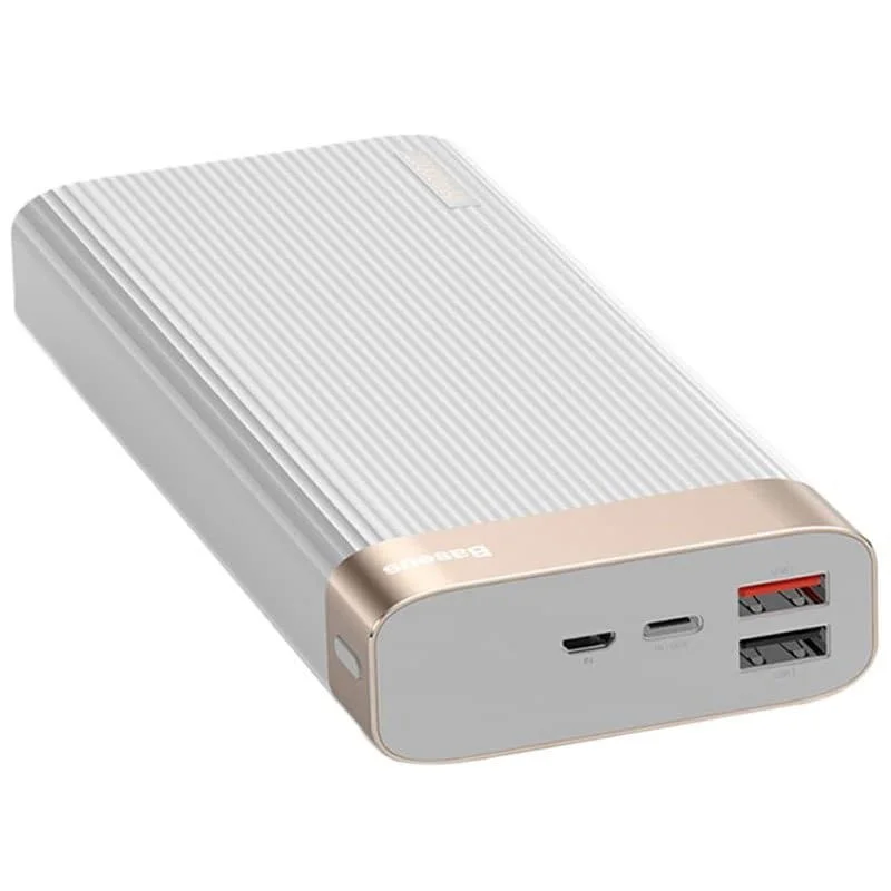 Аккумулятор Baseus Parallel Type C PD+QC3.0 20000mAh 18W Белый|Системные аксессуары| |