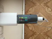 Probador USB U96, voltímetro Digital de CC, amperímetro, cargador tipo batería externa, indicador, medidor de corriente de voltaje, detector + carga + cocodrilo