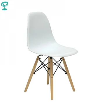 

94894 Barneo N-12 Plastic Wood Kitchen Breakfast Interior Stool Bar Chair Kitchen Furniture White free shipping to Russia