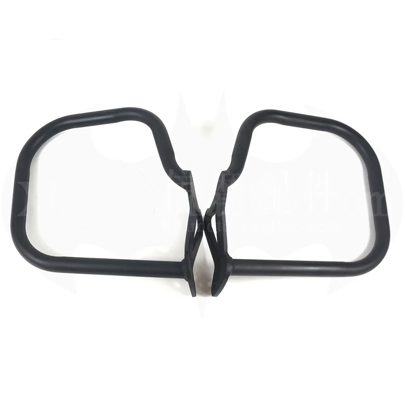 Rear Saddlebag Frame Protector Bars for BMW K1600GT K1600GTL 2011- Black / Silver