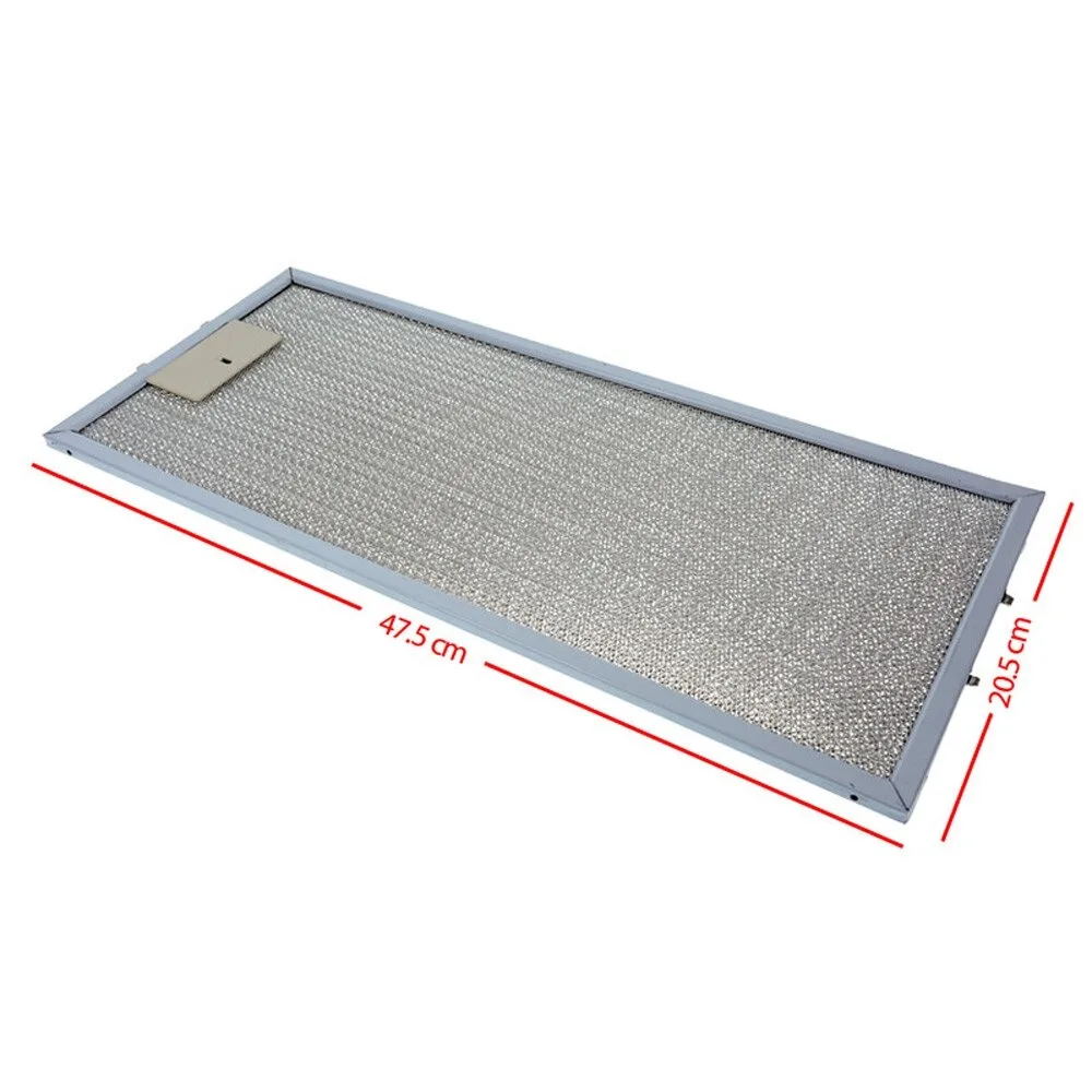 Range Hood Filter 205x475 mm Cooker Hood Grease Filter Kitchen Extractor Aluminium Aspirator 20.5 x 47.5 cm Kumtel Silverline Ve kitchen cooker hood filter stainless steel filter mesh 350 x 285 x 9mm hoods range hood vents grease filter replacement tool