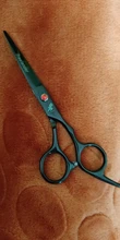 Tijeras profesionales para peluquería, color negro, 6,0 pulgadas, corte grande, Japón, 440C
