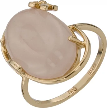 

Aloris ring with 1 Quartz in red gold