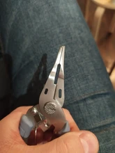 LINNHUE de acero inoxidable pinza de pesca multifunción cortador de cables, Extractor de ganchos de pesca agarre Alicates con anillas abiertas pesca