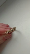 Anillo de compromiso con forma de corona hueca para mujer, sortija con carácter de Reina, con cuentas de cristal Vintage, para boda