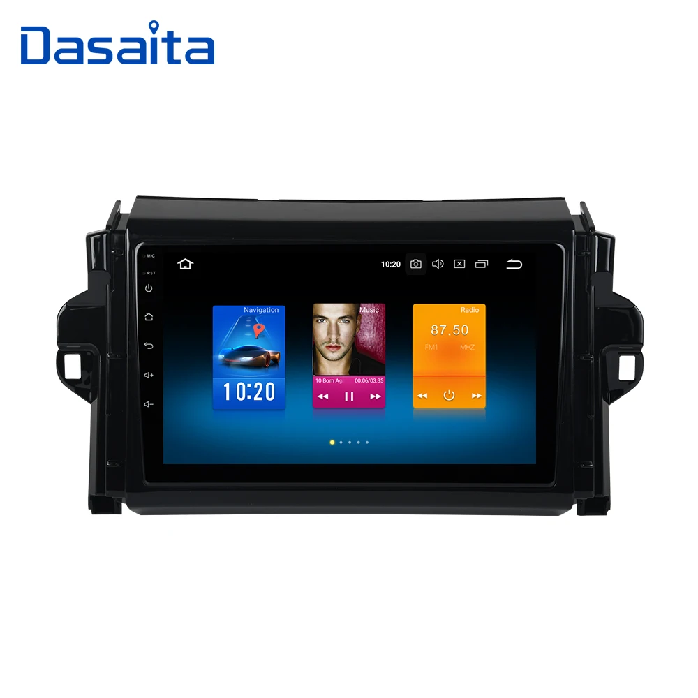 

Dasaita TDA7850 Android 9.0 Car Stereo for Toyota Fortuner Radio 2016 2017 2018 GPS navigation Bluetooth MP3 10.2" IPS Screen