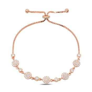 

KUTAYDAN 925 Sterling Silver Zircon Stone Lift Bracelet