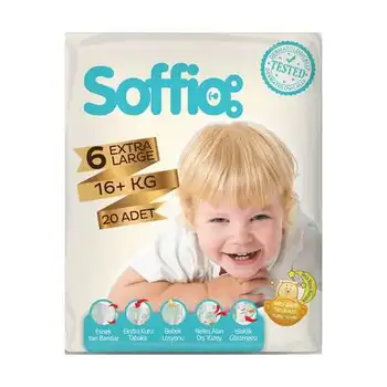 

Soffio | Diaper | All body sizes and numbers | Dry diaper | disposable diaper | Quality | Trusted Brand | Fast free shipping