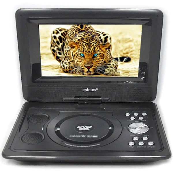 Портативный DVD-плеер Eplutus EP-9521T c цифровым тюнером DVB-T2 9 5'' 1024х768 АКБ 3000 мАч |