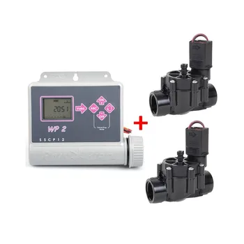 

Programmer WP2 + 2 Solenoid Valves 100 DV 9V 1 "! Sprinkler Timer a Battery WP2. 8 starts by days and by program.