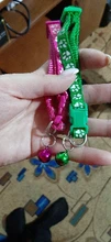 Collar de Gato con estampado de Pata de Gato, campana, Collar de cinta de nailon ajustable para gatos, perros pequeños, correa para el cuello, perrito, 1,0 cm, 19-32cm