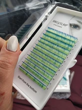 False-Lashes HBZGTLAD Curl 8-15mm Blue Yellow C/D Brand-New