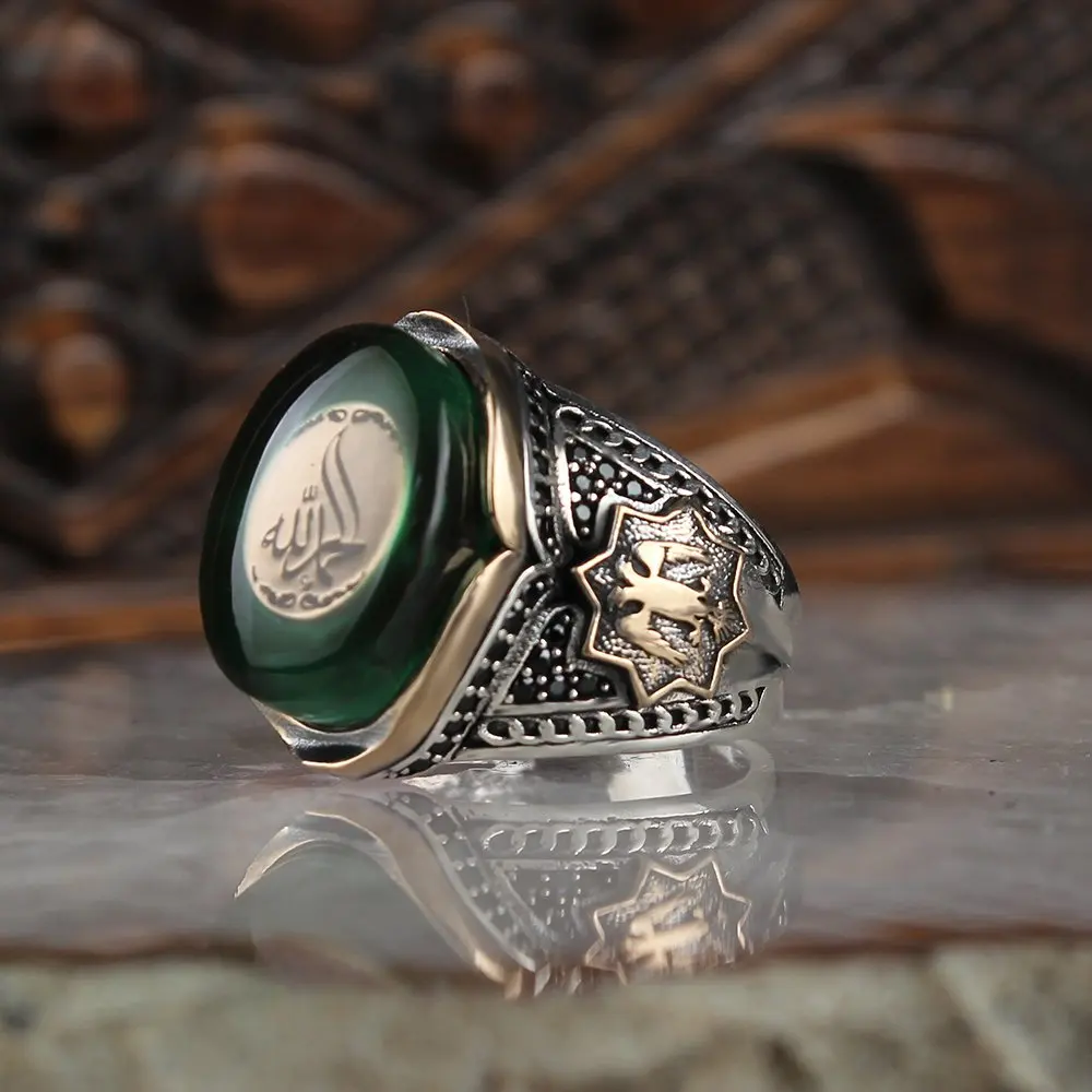 

925 Sterling Silver Rings Men Rings Turkish jewelry amber stone Ring Men Jewelry Made in Turkey Men Silver Ring for Man accessory