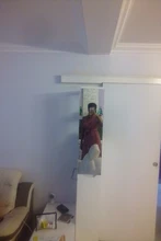 Autumn Winter Dot Bandage Dress Women Casual Ruffles V Neck High Waist Slim Print Long