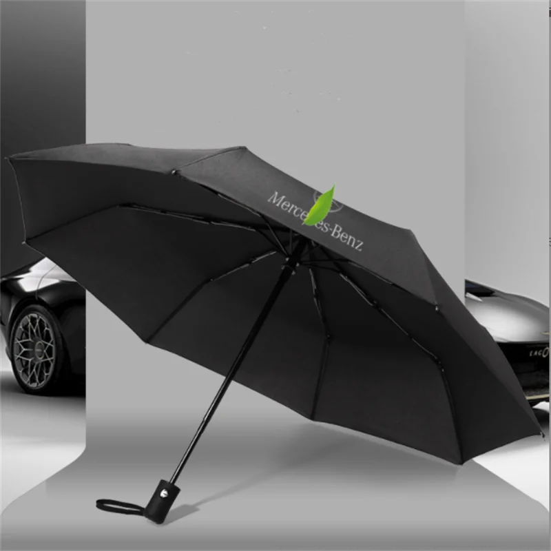 Car Logo Umbrella Car Automatic Umbrella Rain Portable Auto Emblem Business Umbrella Father's Day Gift