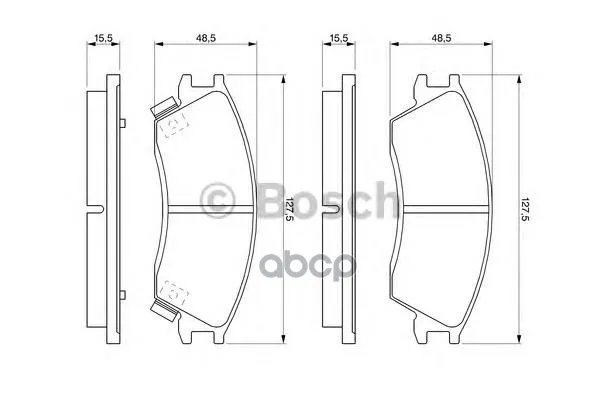 Тормозные Колодки 0986461127 Bosch арт. 0986461127