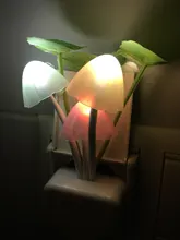 Luminaria-Lamp Mushroom Night-Light Us-Plug LED Induction-Dream Novelty Fungus 220V EU