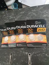 DURACELL-batería de litio Original para reloj de juguete, con Control remoto pila de botón, calculadora, 100%, DL2032 DL/CR 2032, 8 Uds.