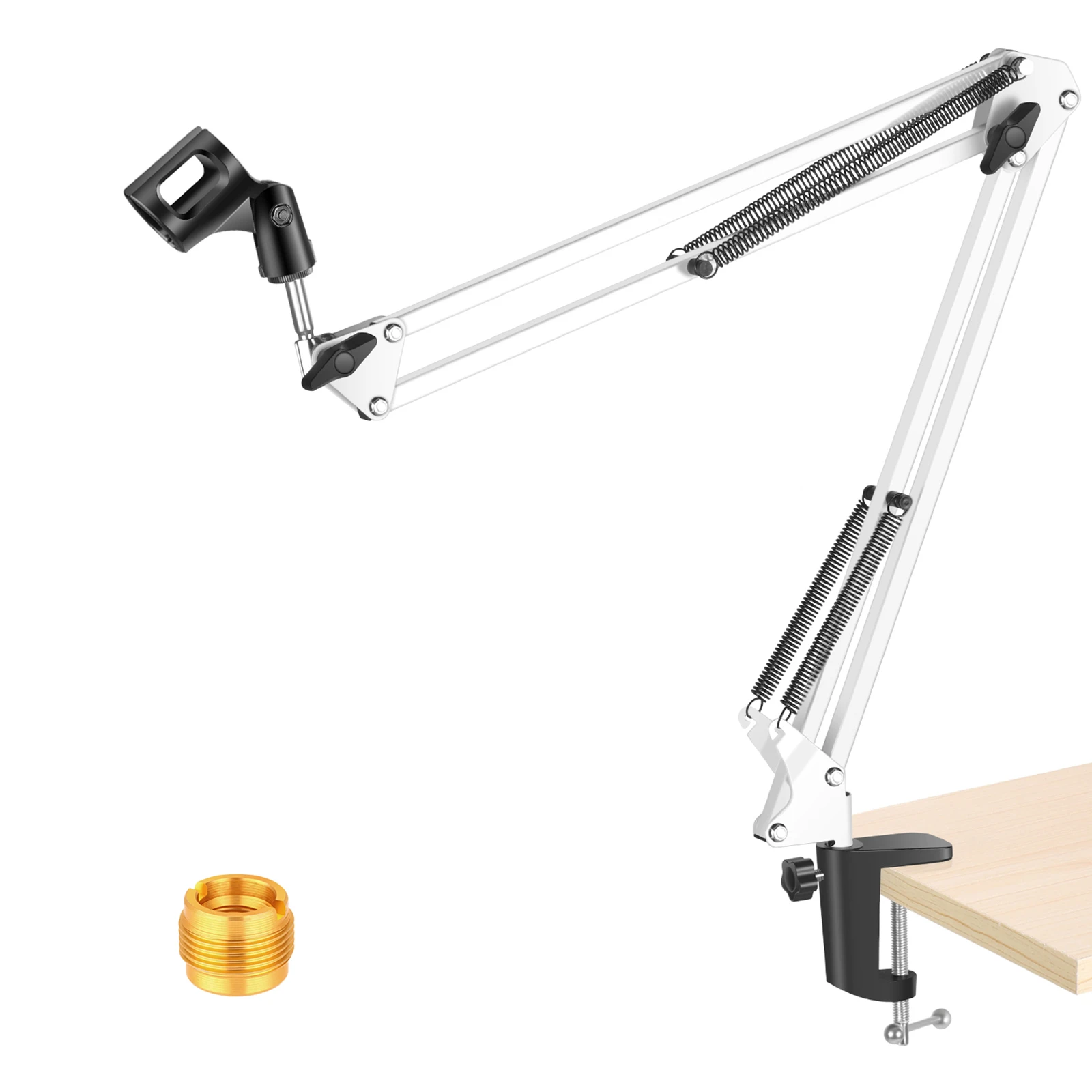 Webinars and More Compact Desk Mic Stand with Clamp Mount Essential Podcasting Equipment for Interviews Movo ASM-5 Adjustable Professional Microphone Suspension Scissor Arm Microphone Boom Arm Stand Webinars and More Compact Desk Mic Stand with Clamp Mount Essential Podcasting Equipment for Interviews Movo ASM-5 Adjustable Professional Microphone Suspension Scissor Arm Microphone Boom Arm Stand