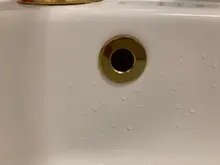 Sink Basin Overflow Cover Bathroom-Accessories Ceramic-Pots Kitchen Black/gold Round-Hole