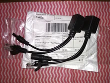 Anpwoo caliente de Cable POE pasivo de Cable adaptador de Ethernet inyector divisor POE módulo de fuente de alimentación 12 v 48v para cámara IP