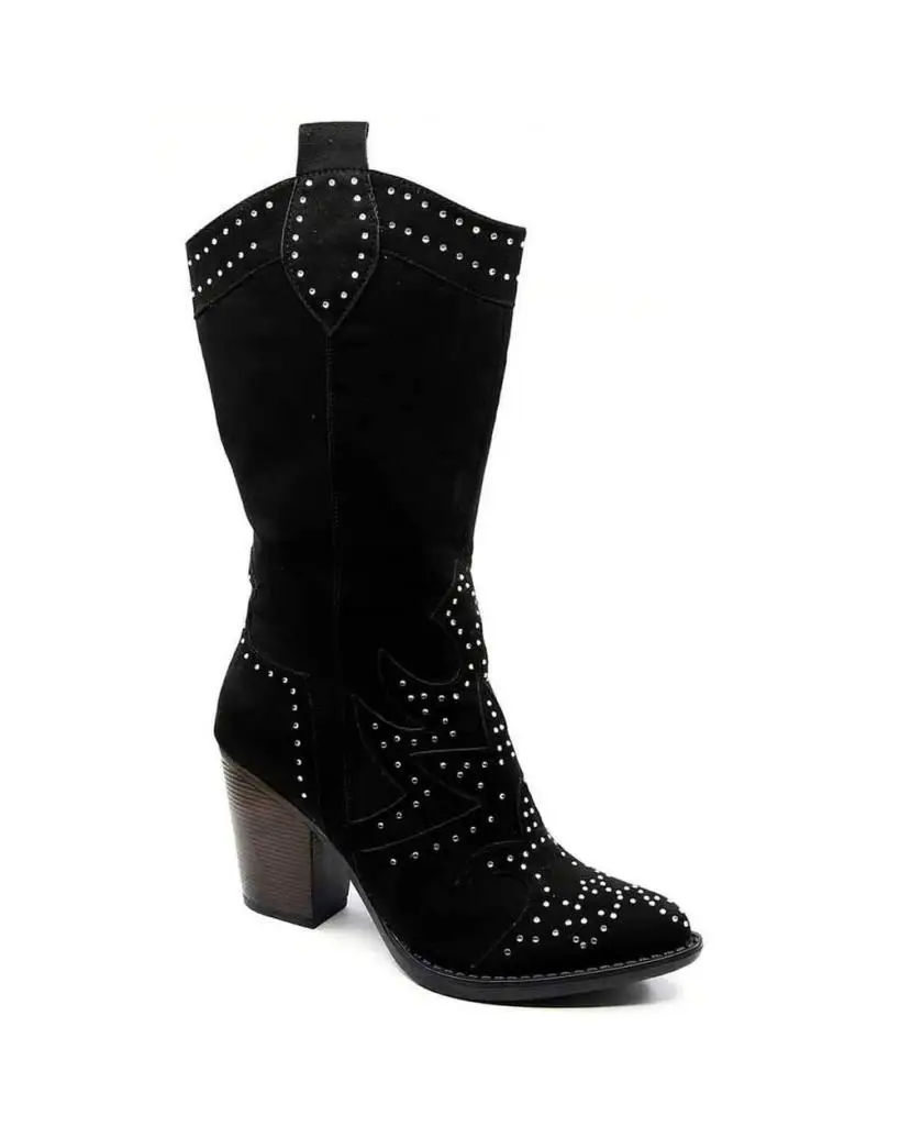 

Mosimoso Women's Ankle Height Boot Robie Stone Embroidered Women's Cowboy Boot
