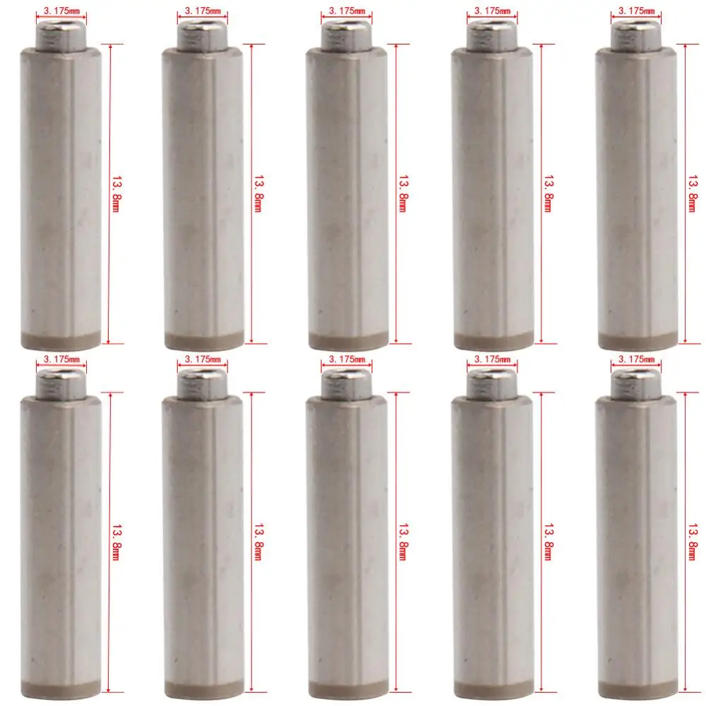 10pcs Spindle/Axis for Dental High Speed Handpiece Air Turbine 13.8mm*3.175mm Rotor Cartridge
