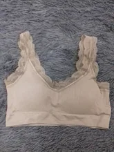 Sujetador de Yoga con cordones para mujer, ropa interior deportiva de algodón con realce, Sexy, para gimnasio y Fitness