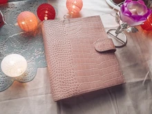 Moterm Luxe-planificador de anillos A5 con carpeta de anillos de 30mm, Agenda, organizador de granos Crocs, diario, Bloc de notas, cuaderno de bocetos