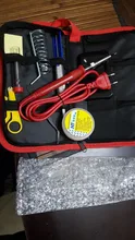 Soldering-Iron-Set-Kit Flux-Tips-Stand Electric Digital 220V 80W 110V with Tin-Wire-Tool-Bag