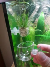 Fish-Feeder Automatic Food-Feed-Tool Red Cup Funnel with Suction-Cup Tapered