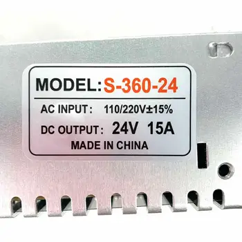 

DC 24v 15A 360 W LED lighting Transformer Driver power adapter power supply