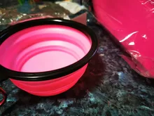 Dog 2 in 1 Bottle Pet Feeder Dog Water Bottle Collapsible Folding Bowl Travel Outdoor