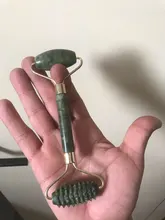 Lift-Tools Facial-Massage-Roller Jade-Stone Guasha Double-Heads Slim Neck Thin Scraping-Board-Set