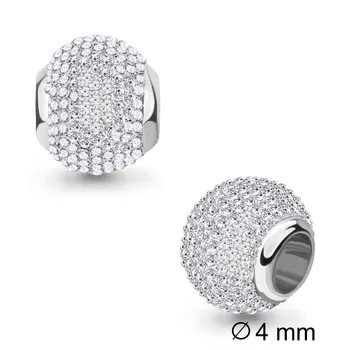 

Aquamarine charm with artificial inserts, 925 sterling silver