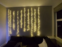 Curtain-Light Garland Fairy Wedding Home-Decor Christmas Outdoor New-Year 3X3M Usb Led